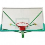 Щит баскетбольный (1050х1800 мм) профессиональный стекло