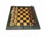 Игра 3 в 1 Малахит (шахматы,нарды,шашки) 40*40 см